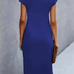 Katie | Womens Classic Short Sleeve Bodycon Dress 17