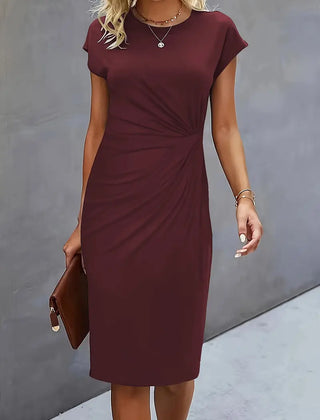 Katie | Womens Classic Short Sleeve Bodycon Dress 22