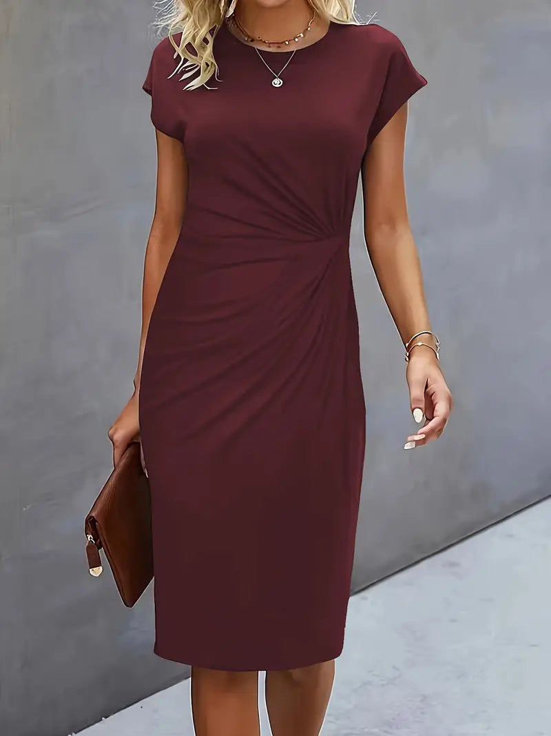 Katie | Womens Classic Short Sleeve Bodycon Dress 22