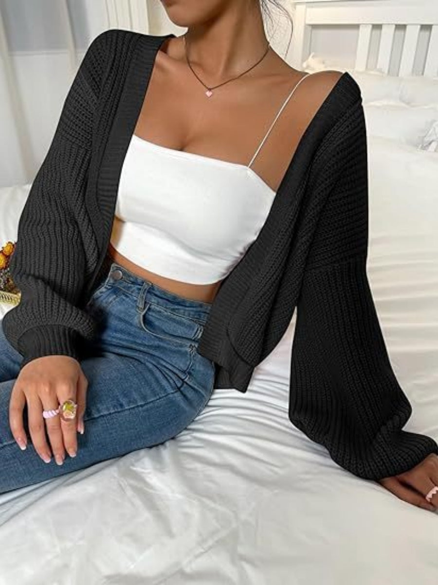 Women's Color Block Knit Cardigan Button Front