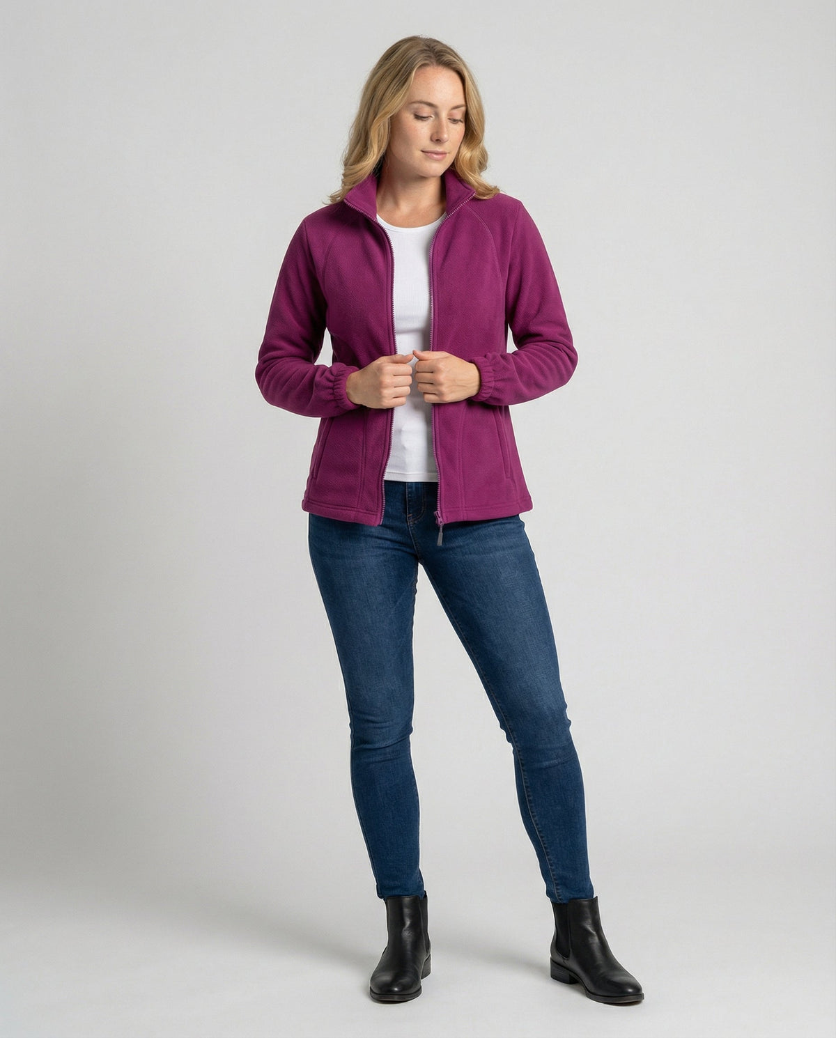 Women's Fleece Jacket – Zipped High Neck
