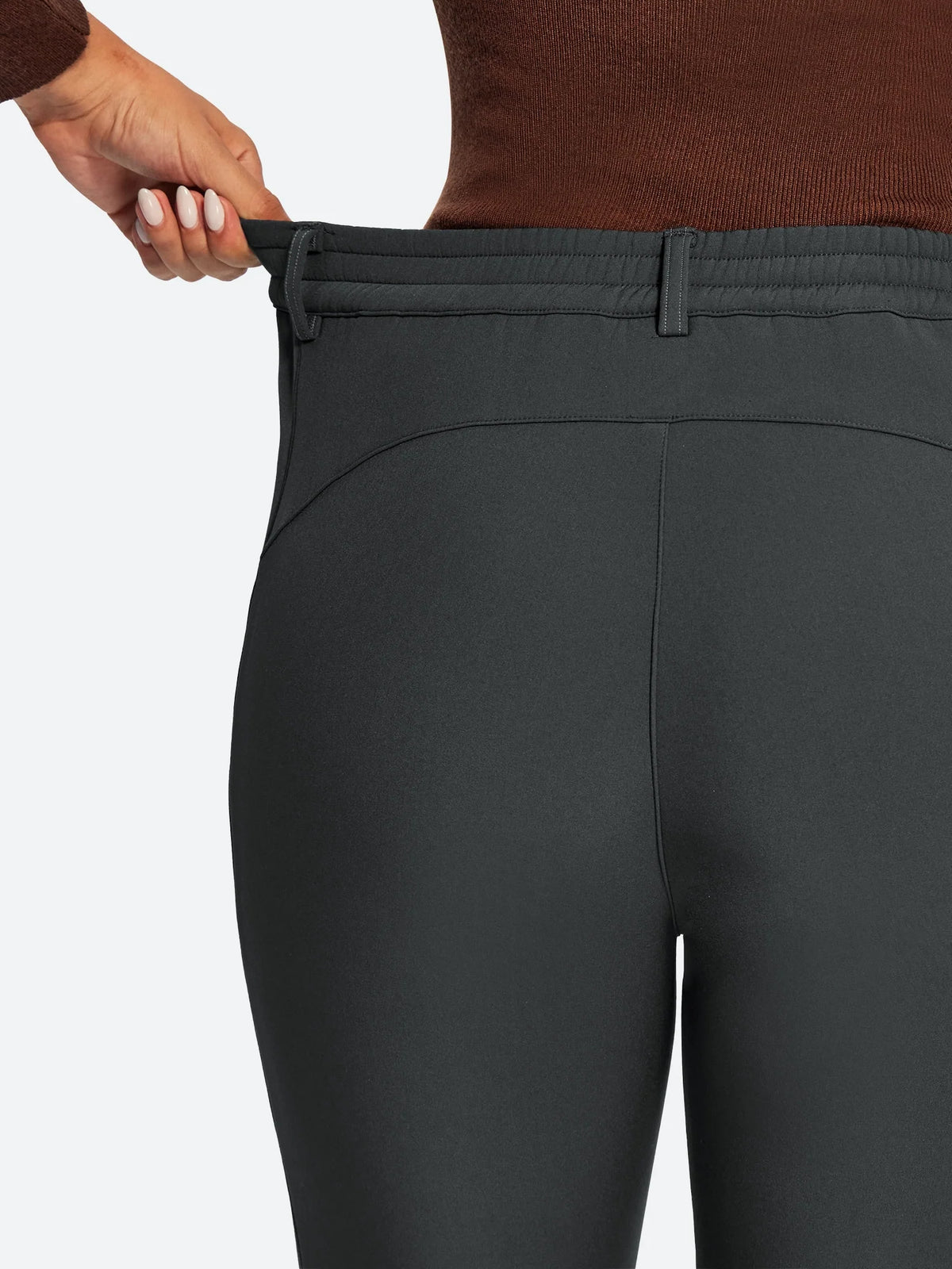 Women's Fleece Lined Waterproof Softshell Insulated Snow Ski Pants