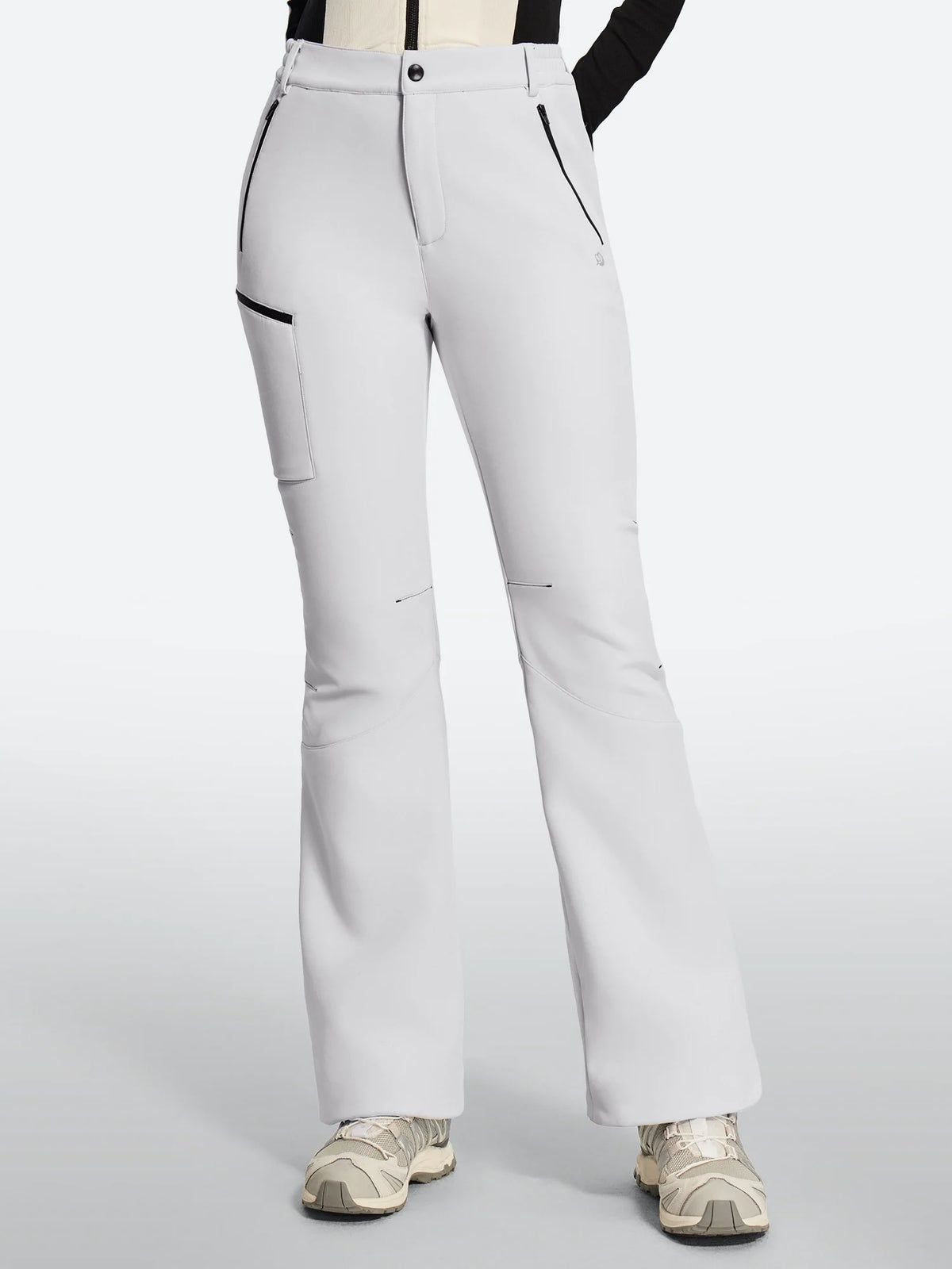 Women's Fleece Lined Waterproof Softshell Insulated Snow Ski Pants