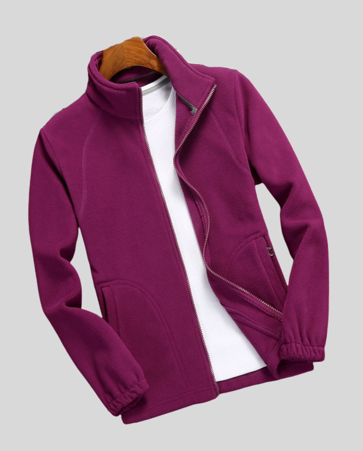 Women's Fleece Jacket – Zipped High Neck