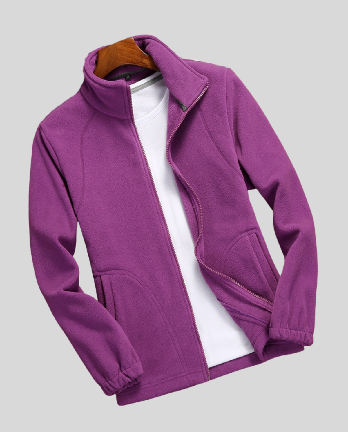 Women's Fleece Jacket – Zipped High Neck