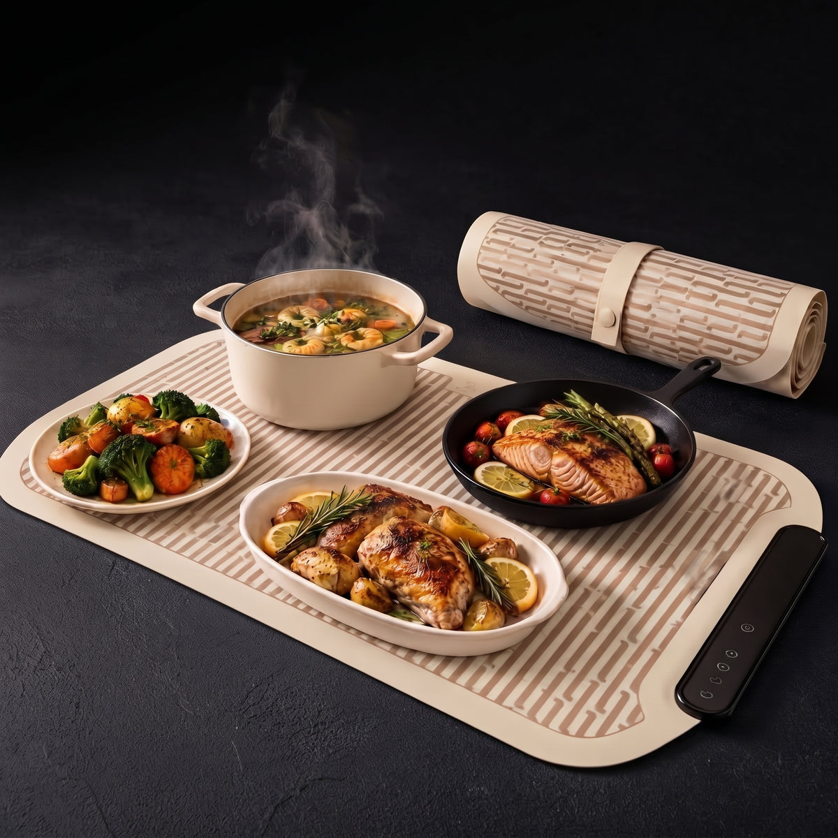 Electric Food Warming Tray Mat