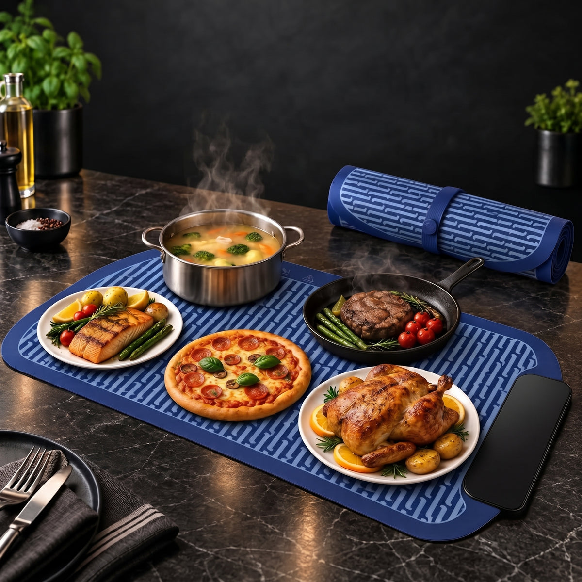 Electric Food Warming Tray Mat