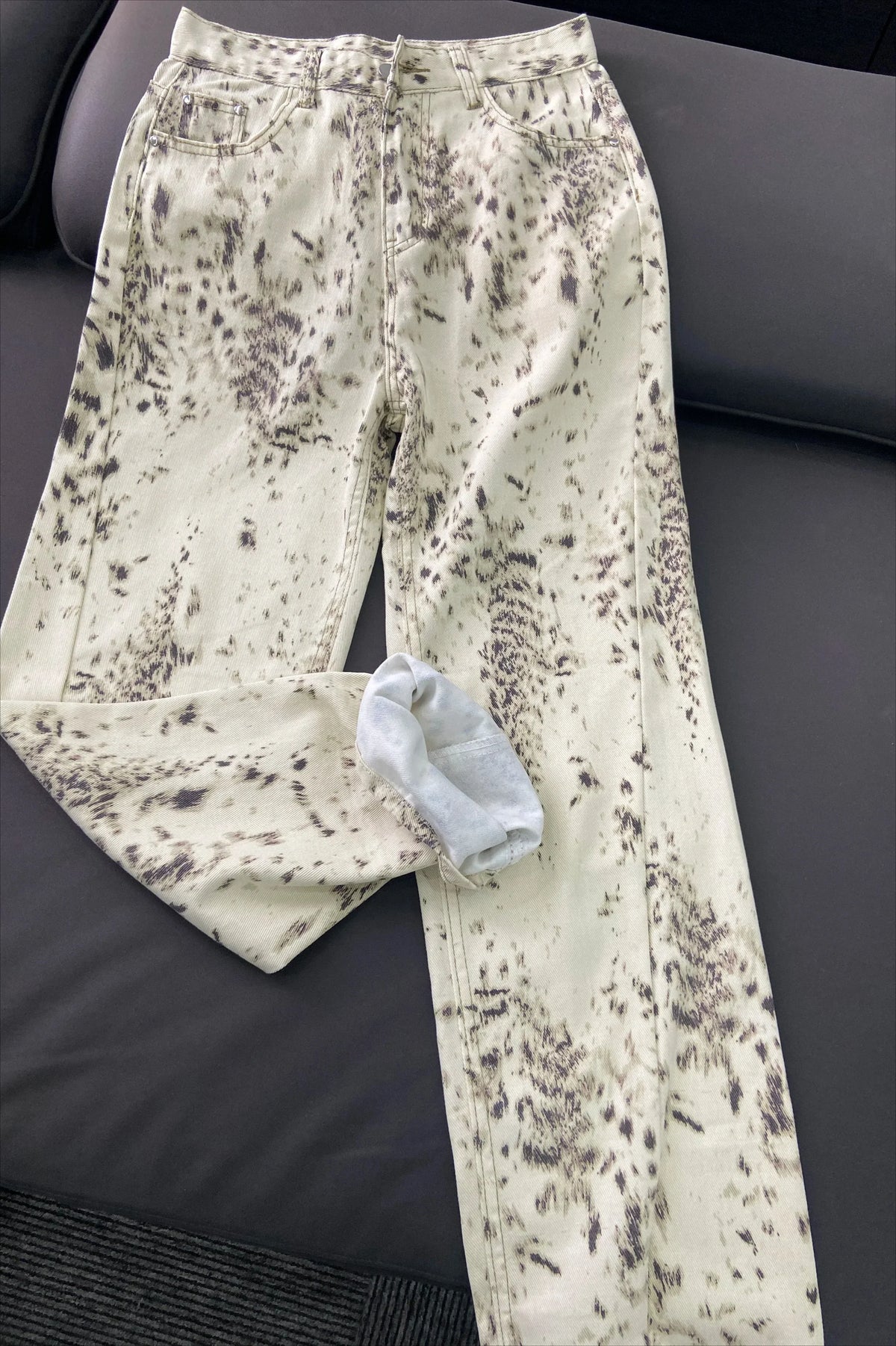 Women's Animal Print Wide Leg Pants