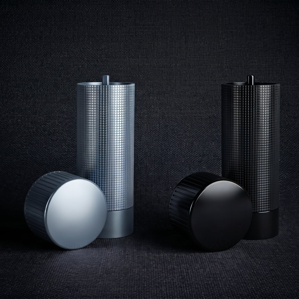 Stainless Steel Adjustable Salt & Pepper Mill Set