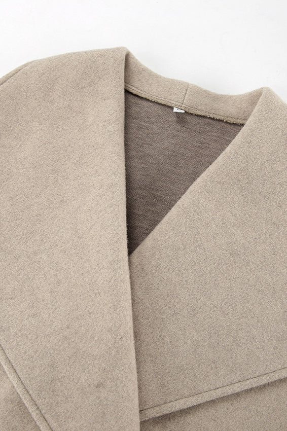 Women's Oversized Collared Double Breasted Coat