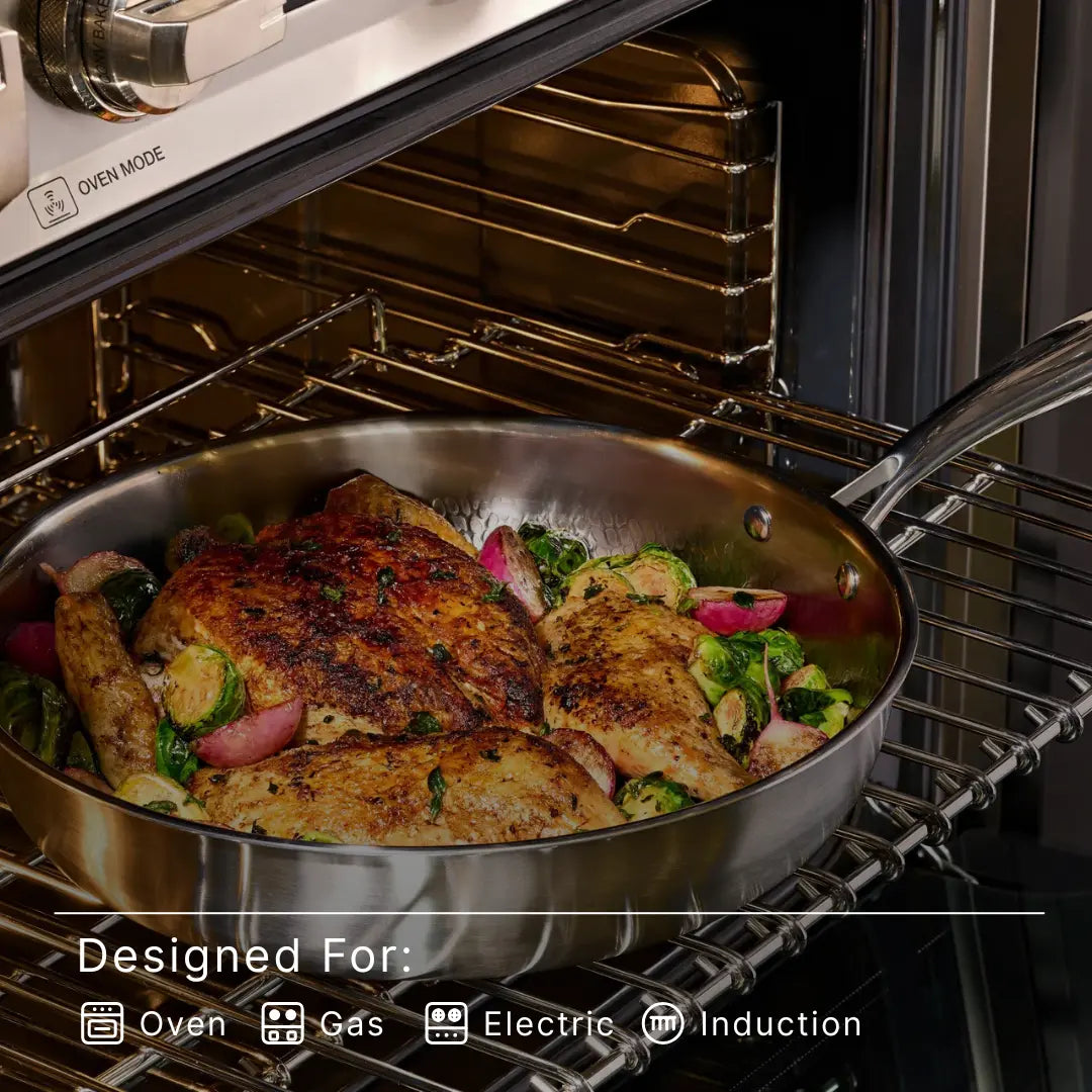 Pure Titanium Hammered Cookware Set – 12-Piece