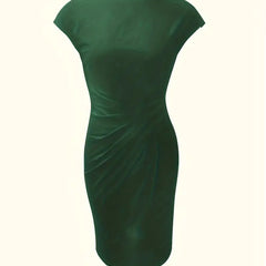 Katie | Womens Classic Short Sleeve Bodycon Dress 15