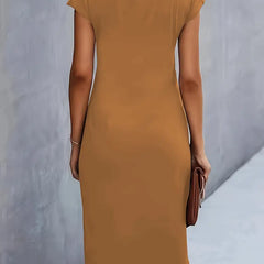 Katie | Womens Classic Short Sleeve Bodycon Dress 11