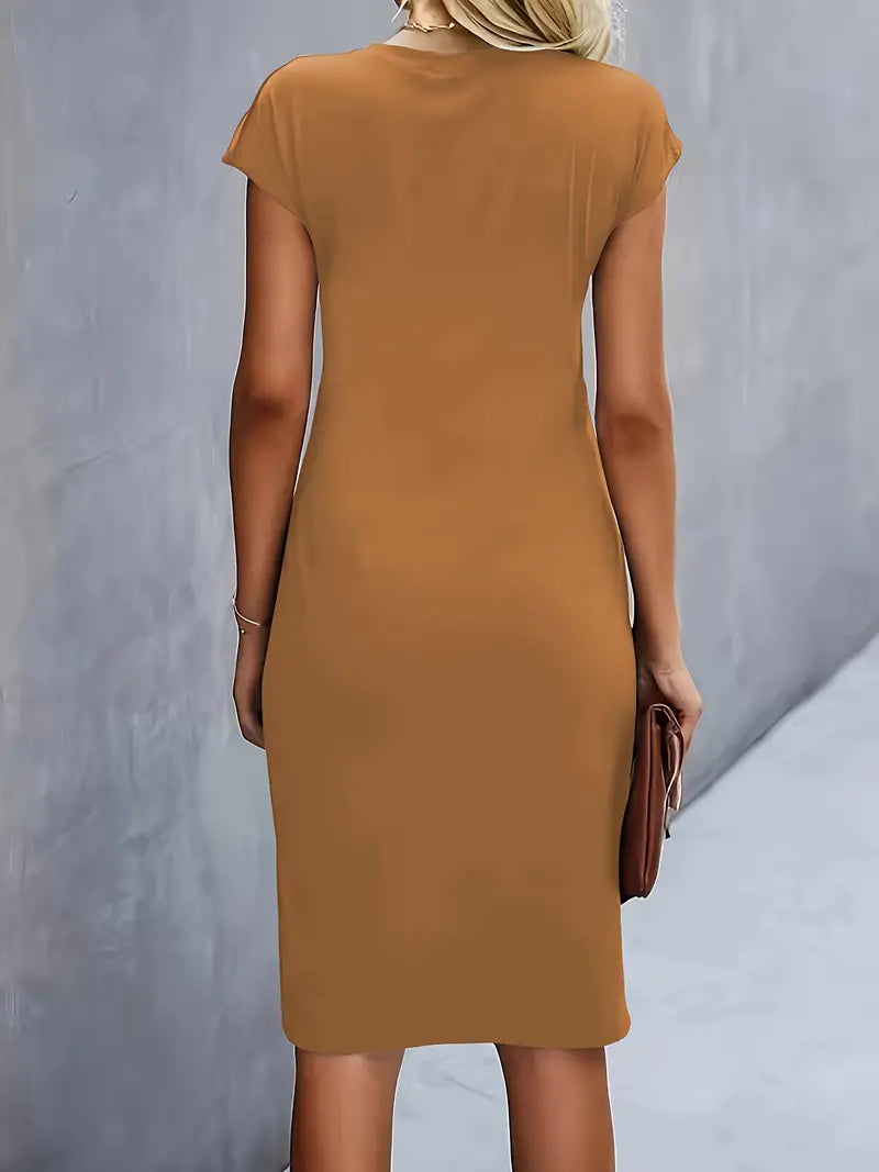 Katie | Womens Classic Short Sleeve Bodycon Dress 11