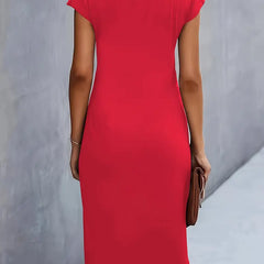 Katie | Womens Classic Short Sleeve Bodycon Dress 5