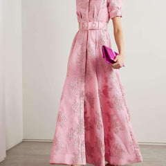 Anabella | Elegant Short Puff Sleeves Dress 1