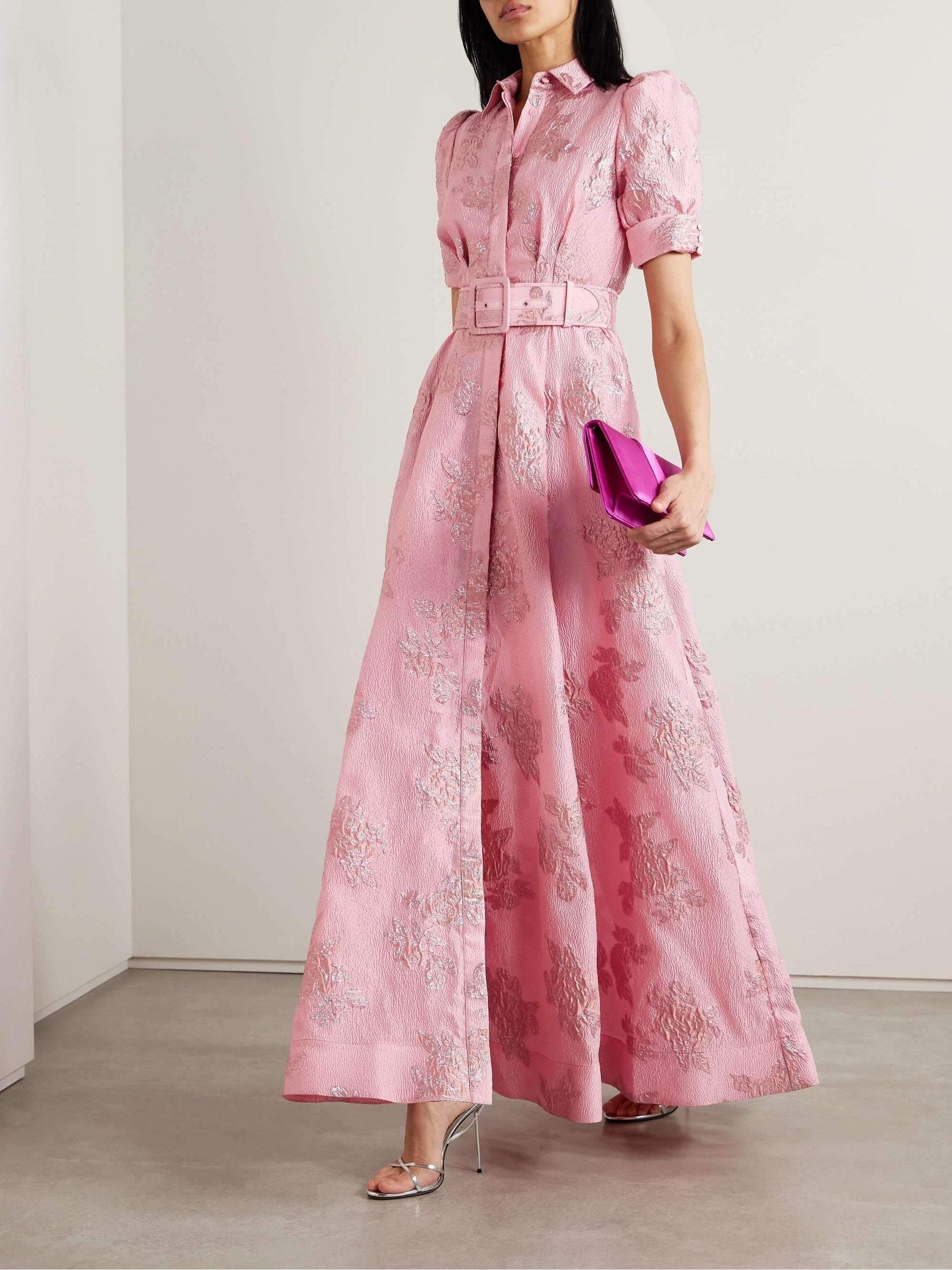 Anabella | Elegant Short Puff Sleeves Dress 1