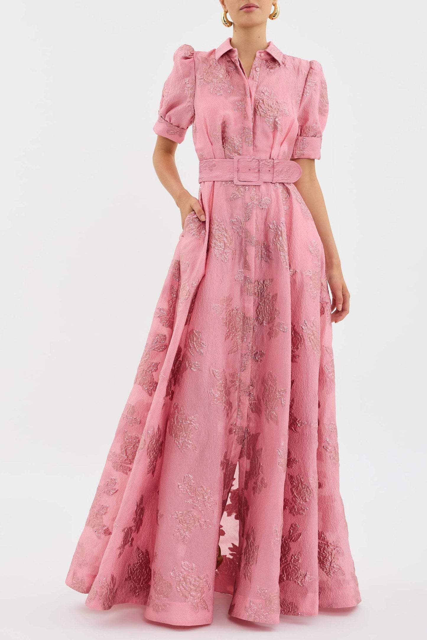 Anabella | Elegant Short Puff Sleeves Dress 2