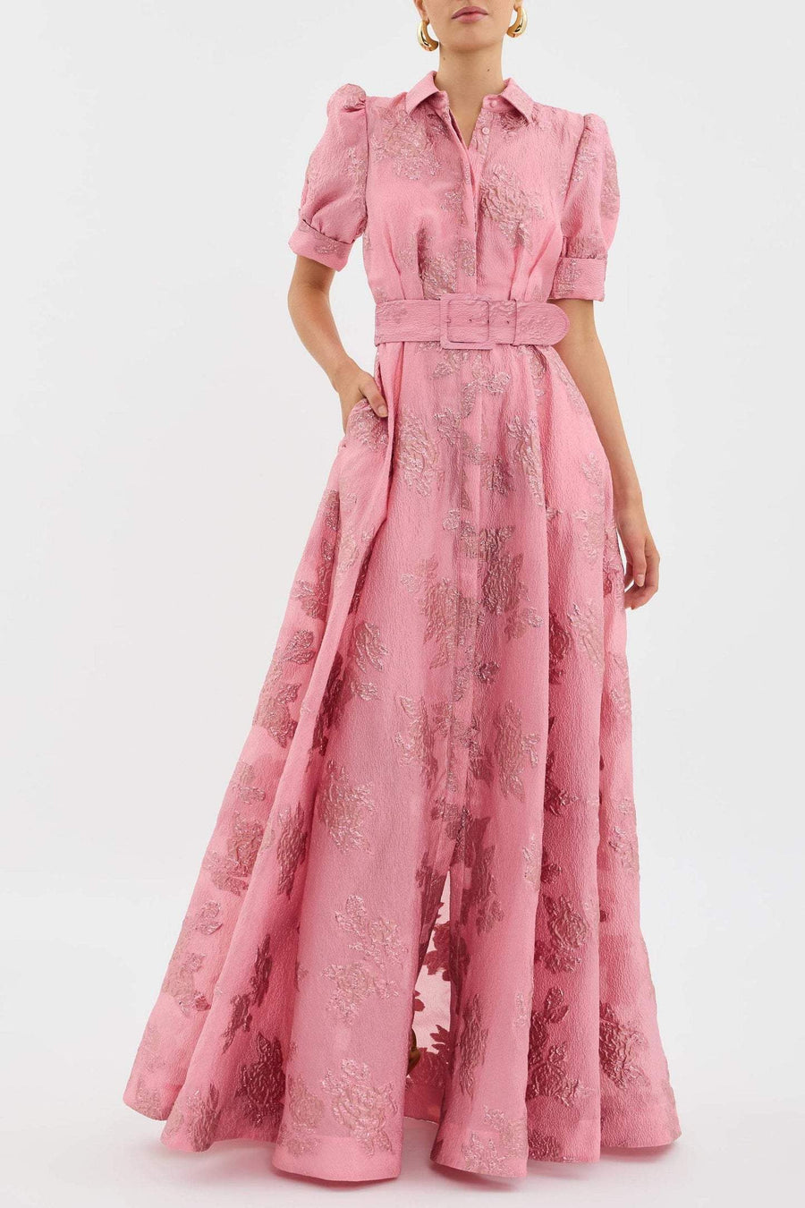 Anabella | Elegant Short Puff Sleeves Dress 2