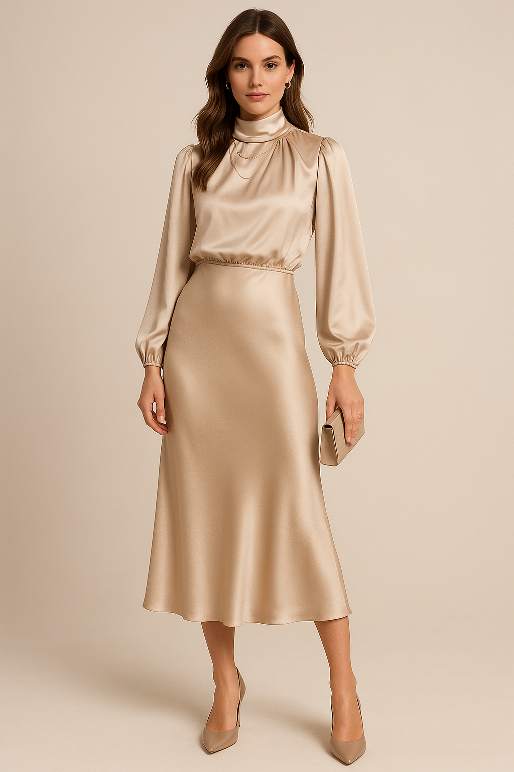 Kriz | High Waist Midi Dress 19
