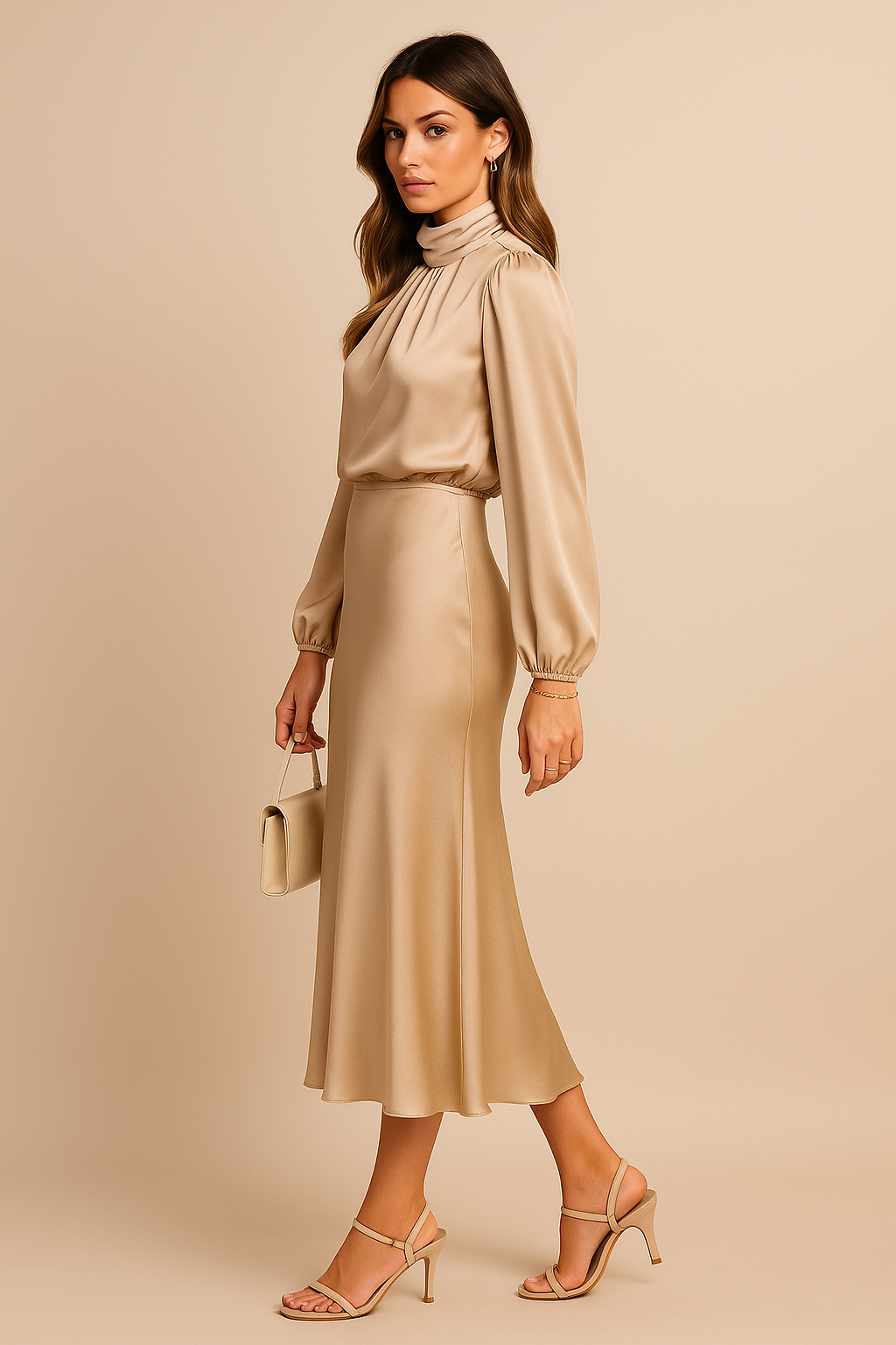 Kriz | High Waist Midi Dress 20