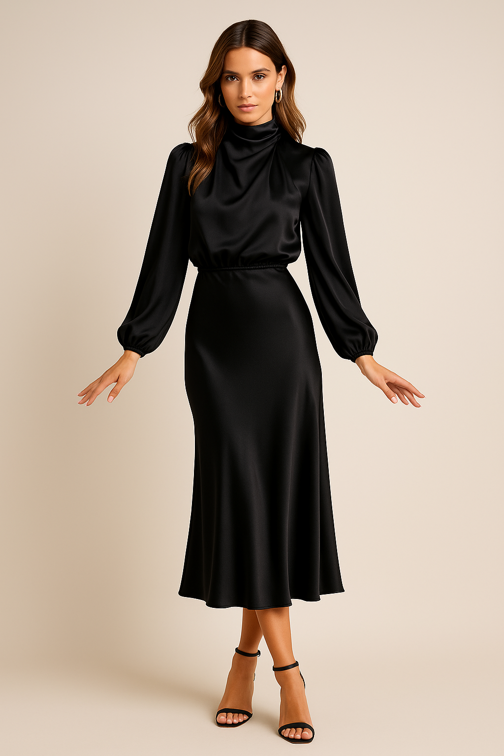 Kriz | High Waist Midi Dress 3
