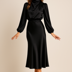 Kriz | High Waist Midi Dress 21
