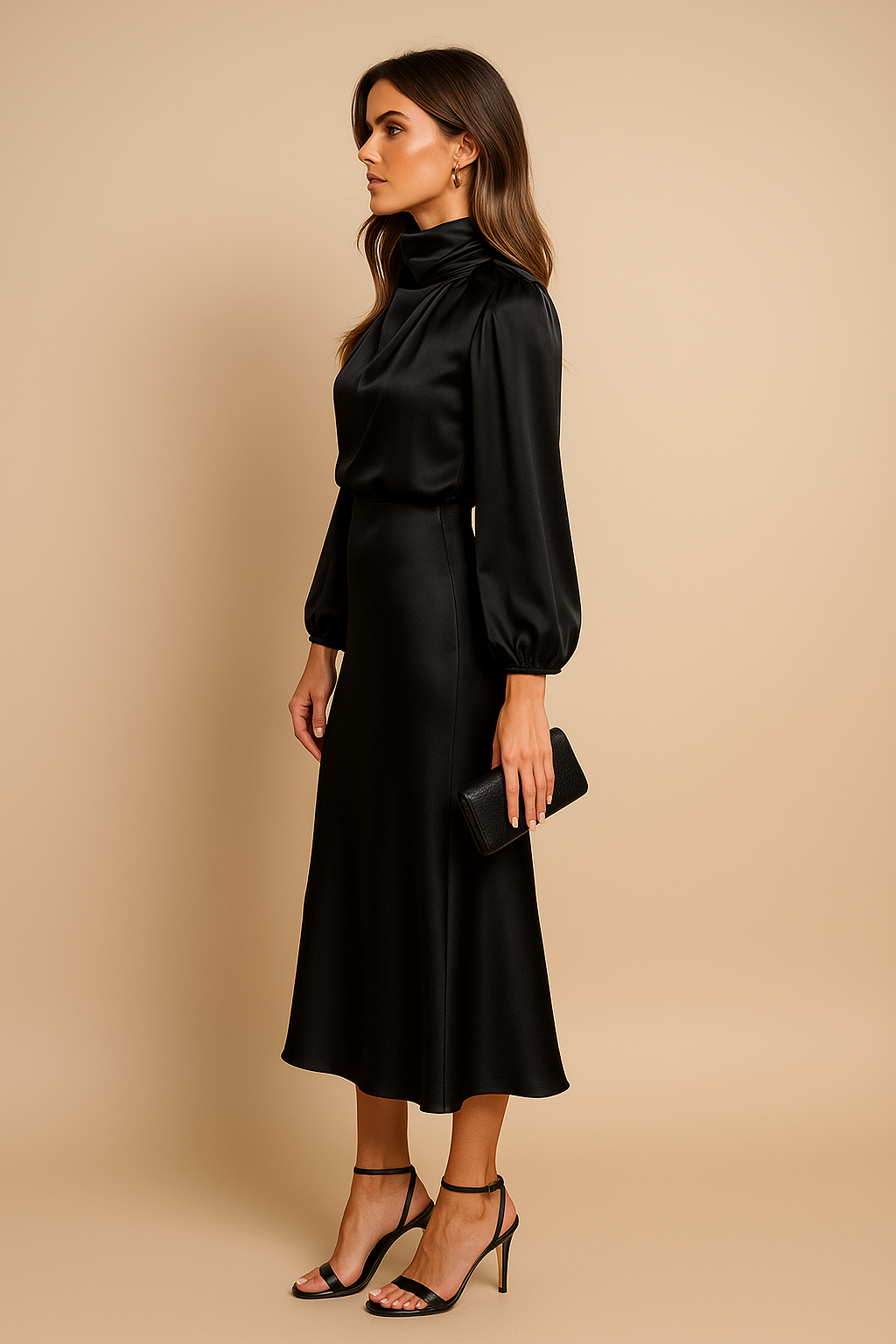 Kriz | High Waist Midi Dress 13