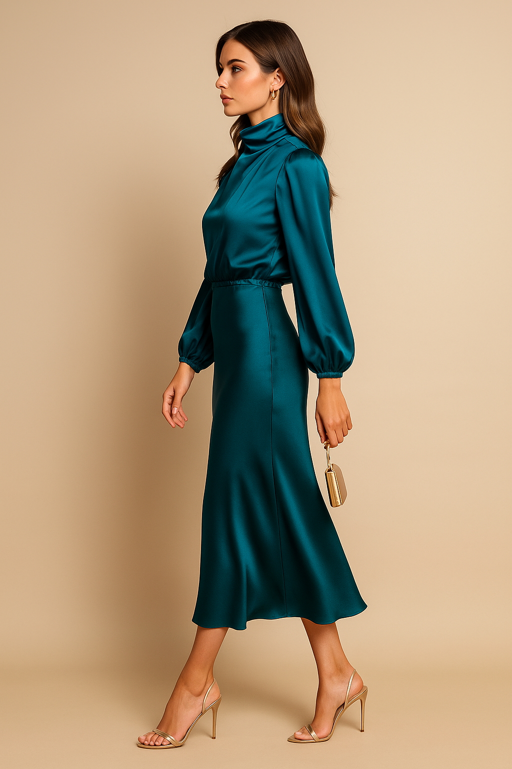 Kriz | High Waist Midi Dress 5