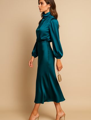 Kriz | High Waist Midi Dress 14