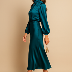 Kriz | High Waist Midi Dress 23