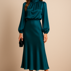 Kriz | High Waist Midi Dress 24