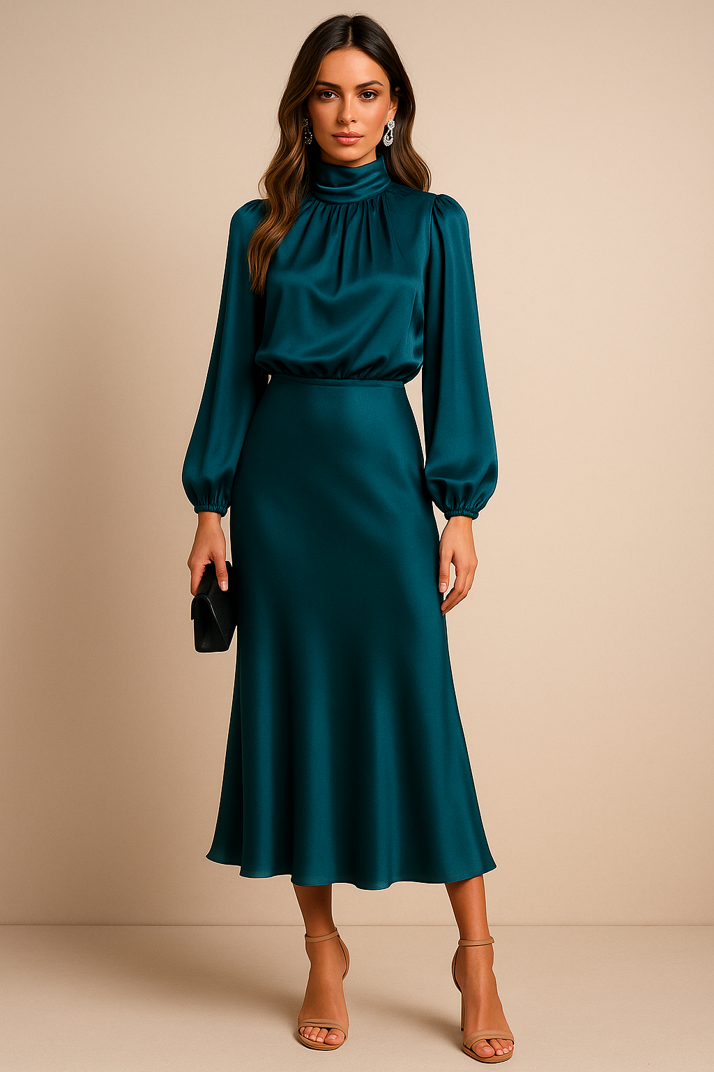 Kriz | High Waist Midi Dress 24