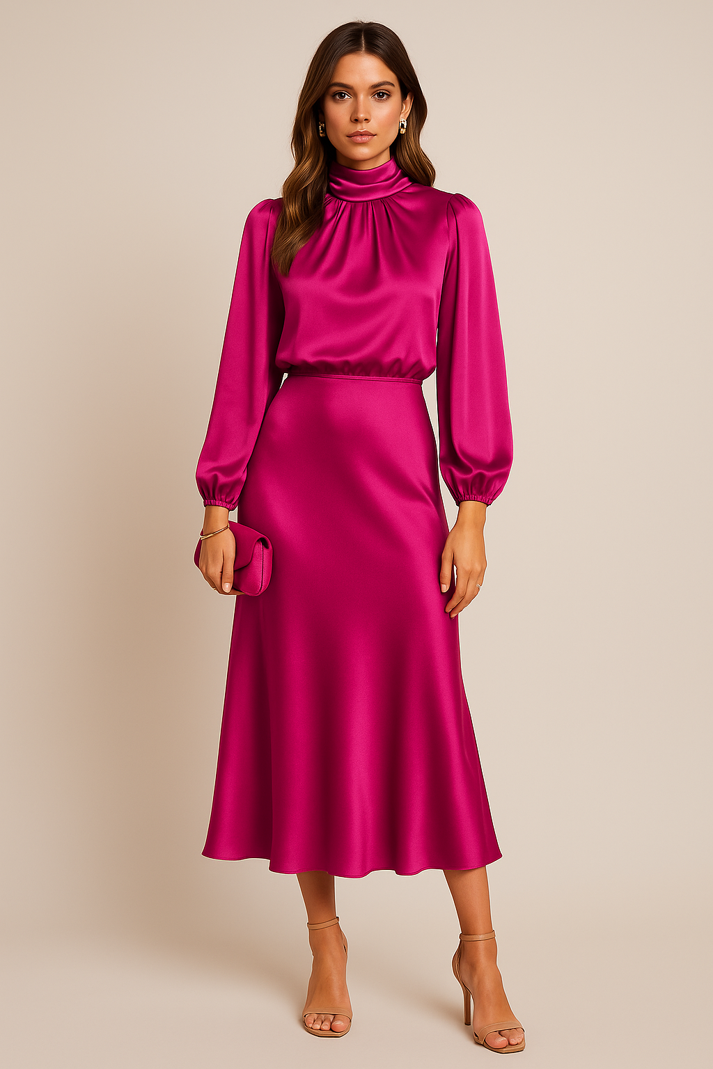Kriz | High Waist Midi Dress 16