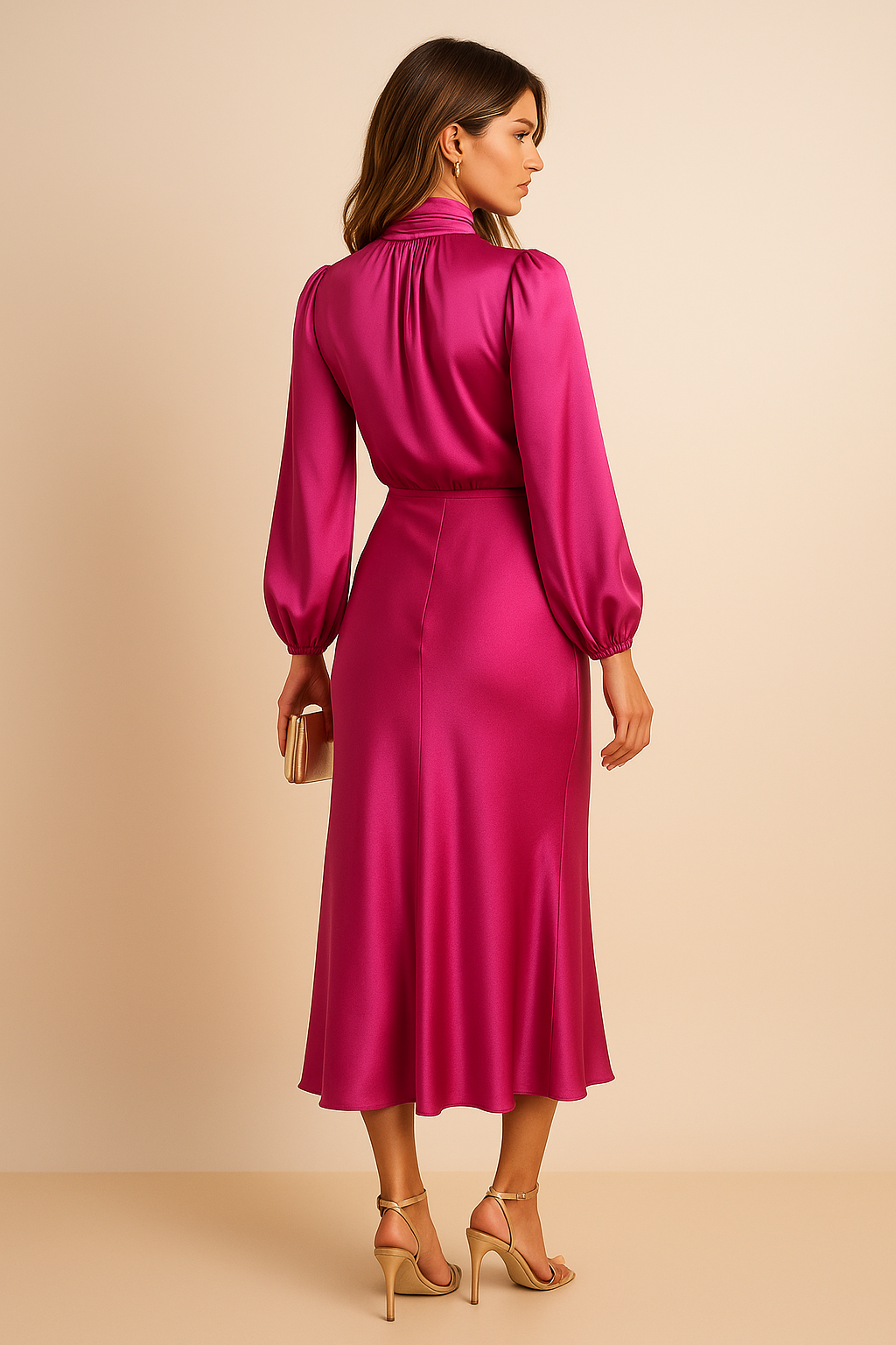 Kriz | High Waist Midi Dress 26
