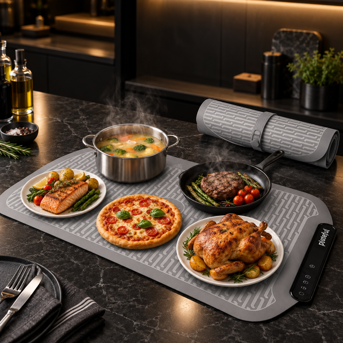 Electric Food Warming Tray Mat