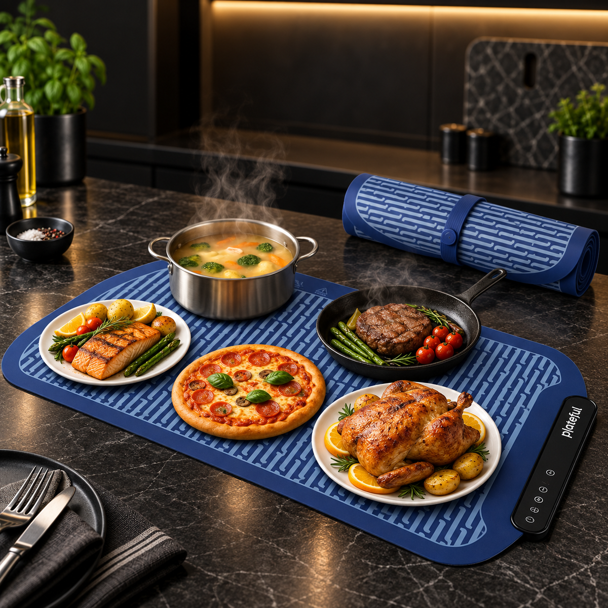 Electric Food Warming Tray Mat