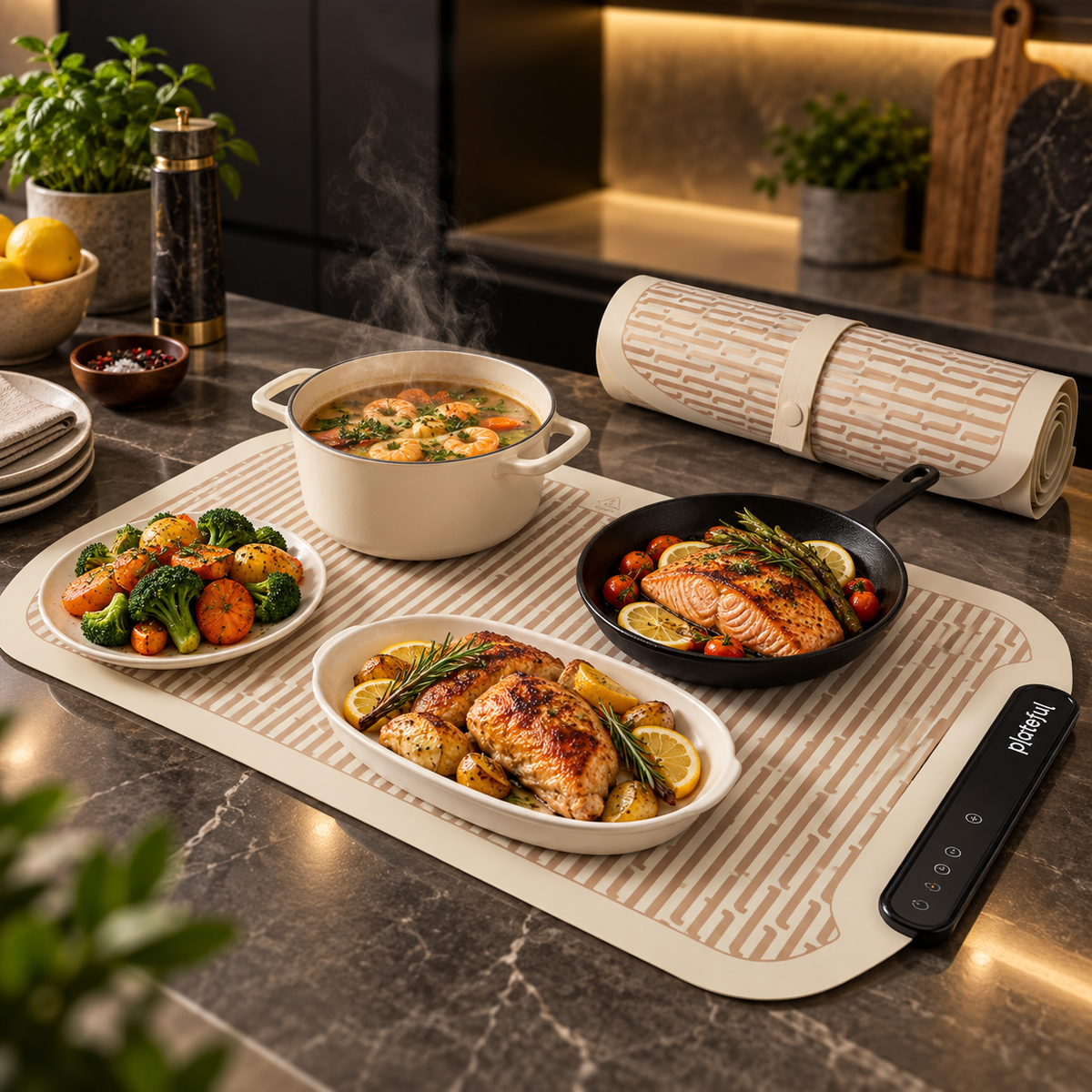 Electric Food Warming Tray Mat