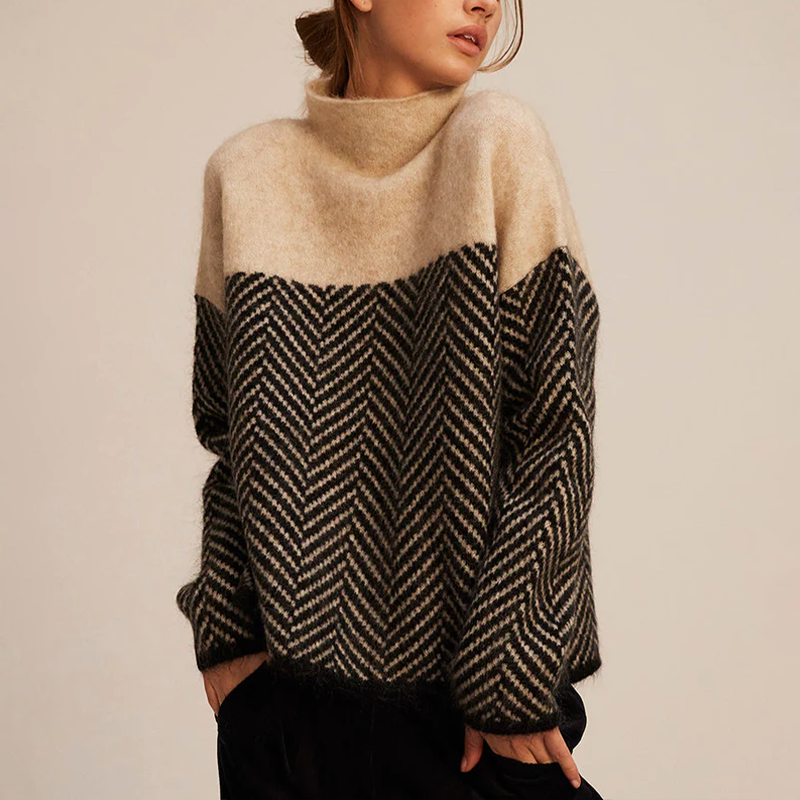 Doris | Women’s Winter Loose-Fit High Collar Sweater 0
