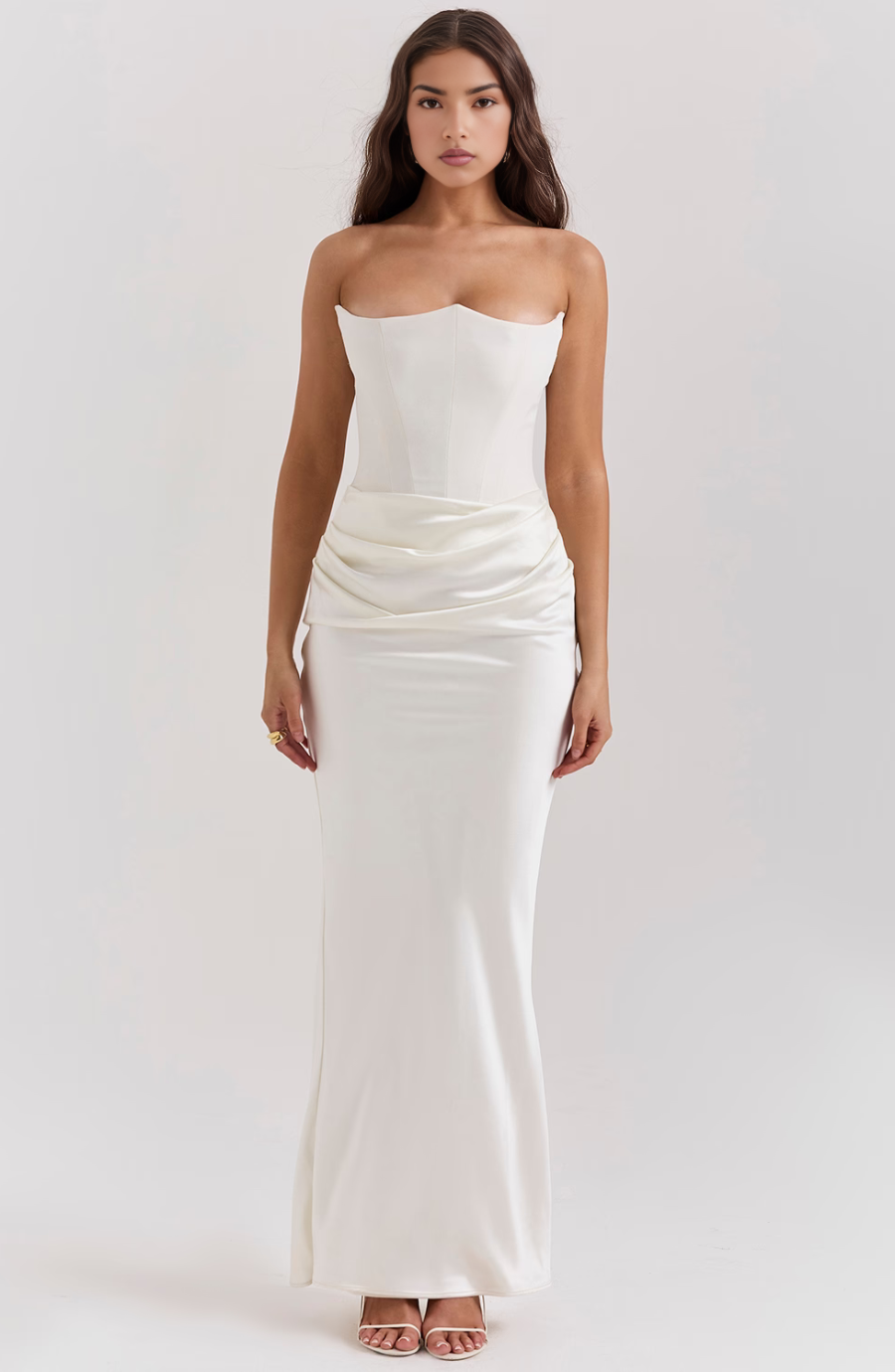 Elegant Strapless Bodycon Maxi Dress | Womens Formal Cocktail Dress for Weddings and Special Events 15