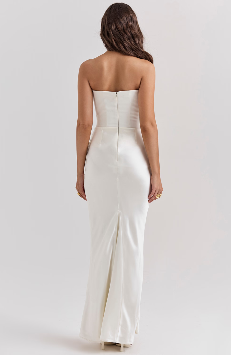 Elegant Strapless Bodycon Maxi Dress | Womens Formal Cocktail Dress for Weddings and Special Events 17
