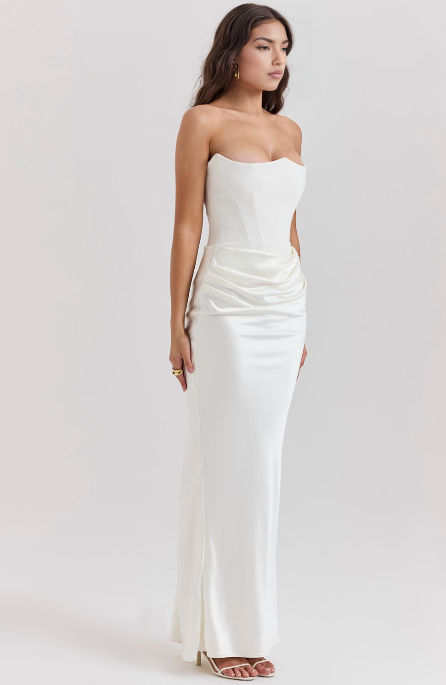 Elegant Strapless Bodycon Maxi Dress | Womens Formal Cocktail Dress for Weddings and Special Events 20
