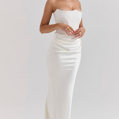 Elegant Strapless Bodycon Maxi Dress | Womens Formal Cocktail Dress for Weddings and Special Events 21