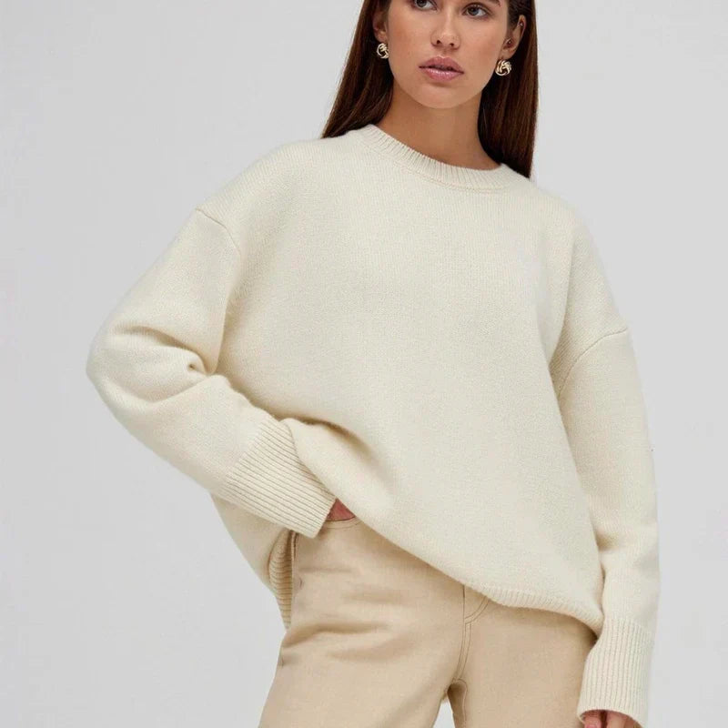 Abigail | Women's Winter Sweater with Ribbed Cuffs | Lunarafi
