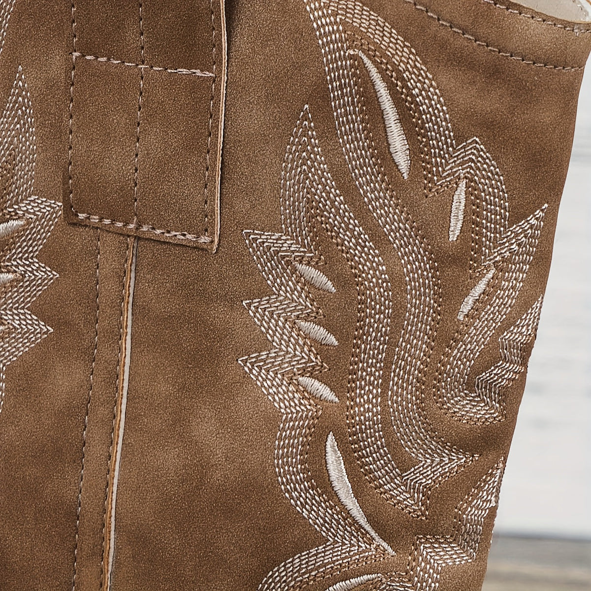 Lila | Women’s Wide Calf Mid-Calf Cowgirl Boots With Embroidered Shaft 6