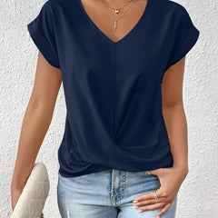 Maia | Twist Front V-Neck Top 4