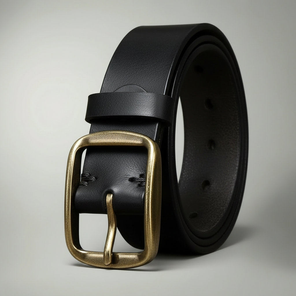 Men's Distressed Leather Belt | Stylish Everyday Accessory for Casual and Formal Wear 1