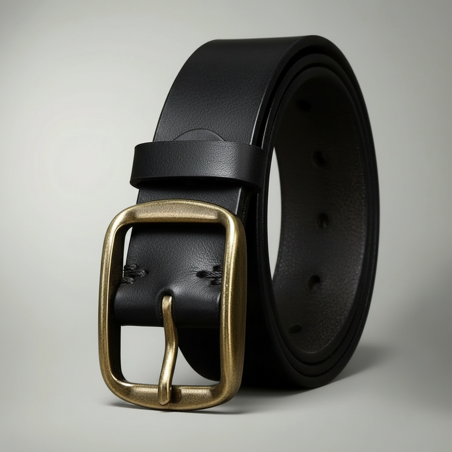Men's Distressed Leather Belt | Stylish Everyday Accessory for Casual and Formal Wear 1