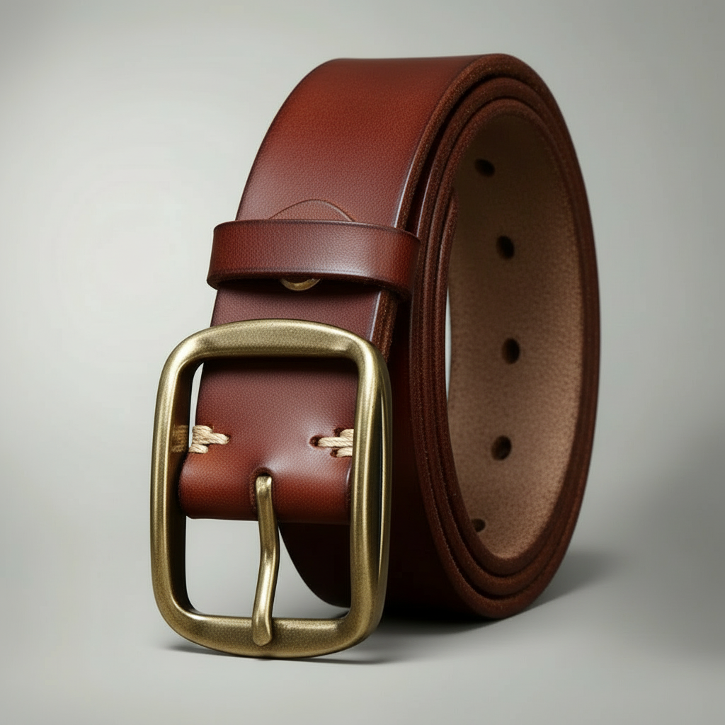 Men's Distressed Leather Belt | Stylish Everyday Accessory for Casual and Formal Wear 2