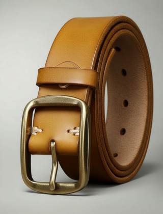 Men's Distressed Leather Belt | Stylish Everyday Accessory for Casual and Formal Wear 3